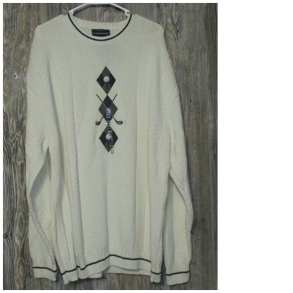 Vitg 90s Nwt Fairway Sport Sweater Mens Xlt Golf Clubs Embroidered Made In Usa